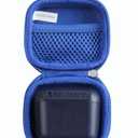 2 x Hermitshell Travel Case for Skullcandy Indy True Wireless in-Ear Earbud (Only Case) (Blue)