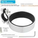 Premium Aluminium Bike Handlebar Cup Holder - Secure, Stylish, and Versatile, Baby Strollers (C Cup Holder-Silver)