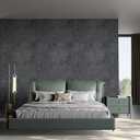 Industrial Blue Grey Concrete Wallpaper Peel and Stick Extra Thick Faux Gray Blue Concrete Cement Contact Paper Vinyl Matte Textured Sticker for Bedroom Garage Pantry Basement Walls