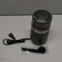 SHARDOR Electric Super Silent Blade Coffee Grinder, Timed Grind Control Rotary Knob, Adjustable Coarse to Fine for Coffee Beans, Spices & Herbs, with 1 Removable Stainless Steel Bowl,Light Gray