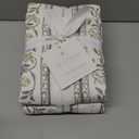 Levtex Home - Adare Taupe - Euro Sham - Striped Floral - Taupe, Grey and Cream - (26x26in.) - No Insert - Cotton
