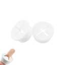 HAHIYO 4Pcs 1Inch/25mm White Flexible Rubber Desk Grommet Wire Grommet Cable Management Cord Hole Cover Desk Wire Hole Insert Wire Organizer for Computer Office Home School Equipment Systems