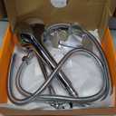 High Pressure Rainfall Shower Head with Handheld Spray Combo  5 Spray Modes, 10" Rain Shower, Anti-Clog Nozzles, Rust-Resistant Chrome Plating & Brass, Flexible Extension Arm