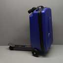 Iubest Scooter Luggage Carry On Scooter Suitcase for Kids Age 4-15, Detachable & Foldable 4 in 1 Kids Suitcase, Multifunctional Ride On Travel Trolley Scooter Combo-Blue