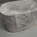 ELPHECO Automatic Motion Sensor Trash Can - 2 Gallon Slimline for Bathroom, Bedroom, Kitchen, Office - White with Gold Trim