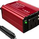 150W Car Power Inverter 12V DC to 110V AC,Car Plug Adapter Outlet 1 AC Dual USB 3.1A, Power Inverters for Vehicles with Cigarette Lighter Plug Car Charger Adapter,Car Inverter for Trip,Camping