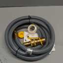 GasSaf 10 FT 1/2" ID Natural Gas Grill Hose with Quick Connect Fitting, Natural Gas Conversion Kit Suitable for Gas Grill, Generator, Patio Heater and More (with Sealing Tape)