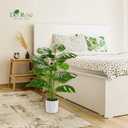 Der Rose 28" Fake Plants Large Artificial Monstera Faux Potted Plants Indoor Tall for Outdoor Living Room House Floor Front Porch Tree Decor