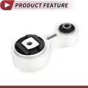 1 Pc Engine Motor Mount for Ford Focus 2006-2009 Rear Engine Mounting Silver Tone Black Metal