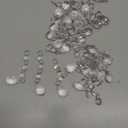 Christmas Ornaments Crystal Tree Decorations, 30Pcs Acrylic Clear Hanging Crystals for Centerpieces Teardrop Chandelier Garland Beads for Xmas Wedding Party Home Decor