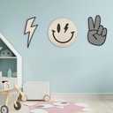 Xedatric Rad Little Dude Room Decor Peace Sign, Retro & Cool Stuff for Your Room 3-Piece Set, Ideal for Boy and Toddler Boy Rooms