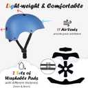 Kids Bike Helmet, Adjustable and Multi-Sport, from Toddler to Youth, M