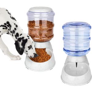 Pet Gravitational Feeder and Water Dispenser Large 3 Gallon 11 Liters-Thickened Durable, Dog Cat Water Bowl Dispenser Large, Automatic Replenish Pet Waterer Dispenser Station