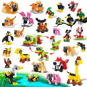 INSOON 30 Animals Pack Party Favors for Kids, 750 PCS Animals Building Block Toy for Goodie Bag Stuffers Classroom Student Prizes Mothers Day Children's Day Birthday Gifts for Boys Girls Ages 6+