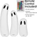 FUNBOY Standing Ghost Halloween Dcor (3 Pack)  Freestanding Indoor/Outdoor Spooky Decorations for Lawn, Porch, or Entryway