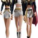 KPop Demon Hunters Huntr/x Golden Cardboard Cutout Standee Life Size Character Display for Fans, Parties, or Room Dcor Rumi, Myra, and Zoey Golden Era Group Cardboard Figure - Officially Licensed, 66 in x 66 in