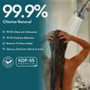 Aspen Filtered Shower Head for Healthy Hair & Skin | Removes Chlorine, Hard Water & Heavy Metals | High Pressure Shower Head with Filter | Water Softener | KDF-55