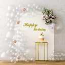 RUBFAC 116pcs Clear Balloons Different Sizes Pack of 36 18 12 10 5 Inch for Garland Arch Extra Large Balloons for Birthday Graduation Wedding Party Decoration