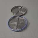 BUSOHA 2 Pack Stainless Steel Kids Plate with Suction - 9 Divided Toddler Baby Plates with Silicone Sleeves Non-Slip 2-in-1 Anti Breakage Metal Toddler Bowls Microwave Dishwasher Safe (Beige+Blue)