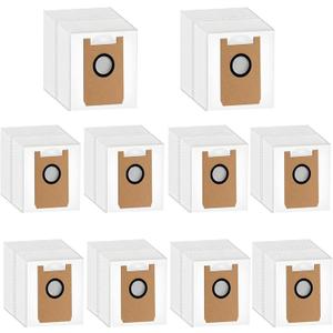 10 Pack Dust Bags Replacement for Loorow AT800 3-in-1 Robot Vacuum (Compare the size of the picture before placing an order) Incompatible: Giomre AT800