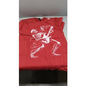 Skeleton Playing Electric Guitar Rock Halloween Boys Men Tee T-Shirt (M)