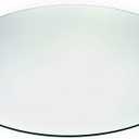 Audio-Visual Direct 48" Tempered Glass Table Top with Rounded Edge 5/16" Thick, 48" Without Center Hole