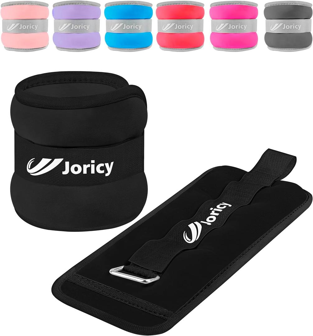 Ankle Weights A Pair of 1.5 LBS Each Wrist Leg Arm Weights for Women Men with Adjustable Straps, Strength weighted for Physical Therapy Running Walking Home Fitness Gym Workout