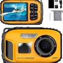 Underwater Floating Digital Camera – 48MP HD Bare-Body Waterproof Camera, No Case Needed for Underwater Fun & Childhood Memories (Yellow)