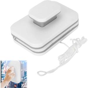 Magnetic Windshield Cleaner Tool, Magnetic Double-Sided Window Cleaner with Anti-Falling Rope for Glass Thickness 3-5 Inch, Adjustable Magnetic Windshield Cleaner for Home Windows and Car Glazed