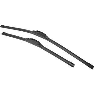 X AUTOHAUX 2pcs 26"+19" Silicone Front Windshield Wiper Blade for Honda Crosstour 2010-2016 for Honda Accord 2008-2017 Windscreen Wiper OE Replacement Set All-Seasons J/U Hook