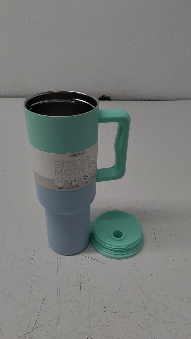 Simple Modern Kids 24 oz Tumbler with Handle and Silicone Straw Lid | Spill Proof and Leak Resistant | Reusable Stainless Steel Bottle | Gift for Kids Boys Girls | Trek Collection