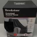 Homemate Heated Blanket Electric Throw - 50"x60" Heating Blanket Throw 1/2/4/6/8 Hours Auto-Off 10 Heat Level Over-Heat Protection Flannel Sherpa ETL Certification Balck