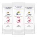 Dove Aluminum Free Deodorant for Women 3 Pack Dragon Fruit & Coconut Cream 72 hour odor protection 2.6oz