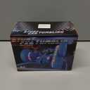 Remote Control Car,RC Cars with Sides Light Strip and Headlights,Double Sided 360 Flips Rotating RC Stunt Car,2.4Ghz All Terrain Toys for Ages 4-8 Kids Toy for Boys Birthday Gift(Blue)