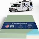 Greaton, 4-Inch Gel Memory Foam RV Mattress Replacement with Vinyl Cover, Medium Firm & Waterproof, Travel Camper Trailer Truck and Bunk, Pressure-Relief Support, Made in USA, 80" x 30"