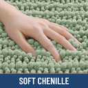 Smiry Bathroom Rugs Mat 30x20, Extra Soft Absorbent Chenille Bath Rugs, Non Slip Rubber Backing Machine Washable Quick Dry Bath Mats for Bathroom Floor, Tub, Shower, Home Decor Accessories, Sage Green