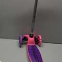 Scooter for Kids Ages 3-5 - Light Up Wheels, Extra Wide Deck, Foot Activated Break, Self Balancing Kids Toys for Boys & Girls (Pink/Purple)