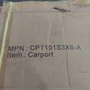 KEIKI 12x20FT Metal Carport, Heavy Duty Carport with Reinforced Support Base, Metal Car Garage for All Weather, Sturdy Canopy Shelter for Car, Truck, Pickup, SUV, Tractor, and Boat