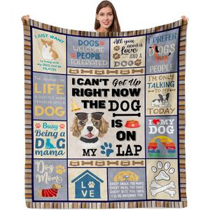 Dog Mom Gifts for Women, Dog Lovers Gifts, Presents for Dog Lovers/Moms Women, Doggy Blanket 50"x60", Presents from Doggy to Mom for Birthday Soft Throw Blanket