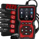 OBD2 Scanner Diagnostic Tool, Check Engine Code Reader OBD2 Scanner with Reset, Auto Check Engine Light Mode 6, Mode 8 & I/M Car Diagnostic Scan Tool for All OBDII Car