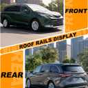 4PCS Roof Rack Cross Bars Fit for Toyota Sienna 2021-2026 200 LBS Side Rails Crossbar Cargo Accessories