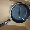Starfrit The Rock Terra 12" Ceramic Deep Fry Pan with Lid, Black