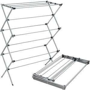 Honey-Can-Do Oversized Collapsible Clothes Drying Rack, 35", 50 lb, Grey