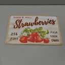Sweet Juicy Strawberries Pick Your Own - Tin Sign Vintage Metal Funny Wall Art Decorations for Kitchen Home Fruit Market Farm Restaurants Dessert Shop Farmhouses(8"x12")