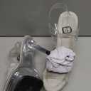 WUXIN H&P Women's Clear Platform High Heels Ankle-Strap Sexy Stiletto Pole Dance Exotic Sandal Shoes