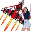 HENGDA KITE,Delta Plane Kite for Kids and Adults,Easy to Fly,Excellent Fabric and Structure Design,Suitable for Square, Beach, Grass, Park, Excellent Gift