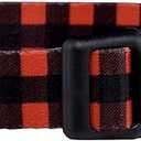 Native Pup Plaid Dog Collar, Red Lumberjack, Tartan, Blue, Pink Adjustable for Large, Small Dogs (Red, Medium), 2 Pack, 12-21 (30-53 cm)