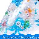 BEEHOMEE Bath Mats for Tub Kids,Baby Toddler - Large Cartoon Non-Slip Bathroom Bathtub Anti-Slip Shower Mats for Floor 35x15,Machine Washable XL Size Bathroom Mats (Blue-Octopus)