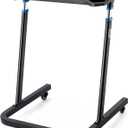 CXWXC Indoor Cycling Desk - Adjustable Height Bike Deak Laptop Stand Non-Slip Surface - Portable Bike Trainer Fitness Desk with Lockable Wheels