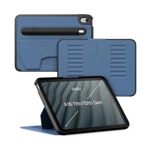 ZUGU CASE for iPad A16 11th Generation 11 Inch (2025), 10th Gen 10.9 Inch (2022) Magnetic Stand & Sleep/Wake Cover, Model #s A3354, A3355, A3356, A2696, A2757, A2777, Slate Blue